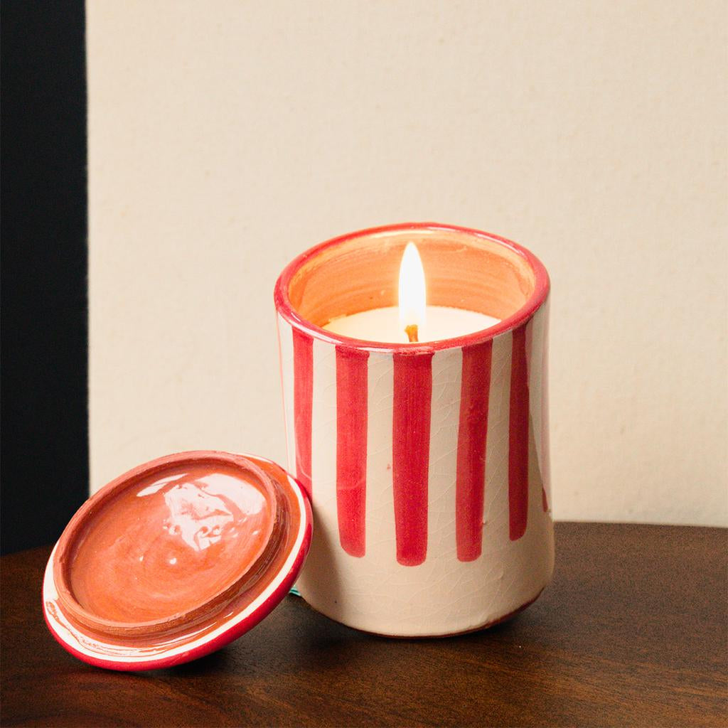 Stripe Candles