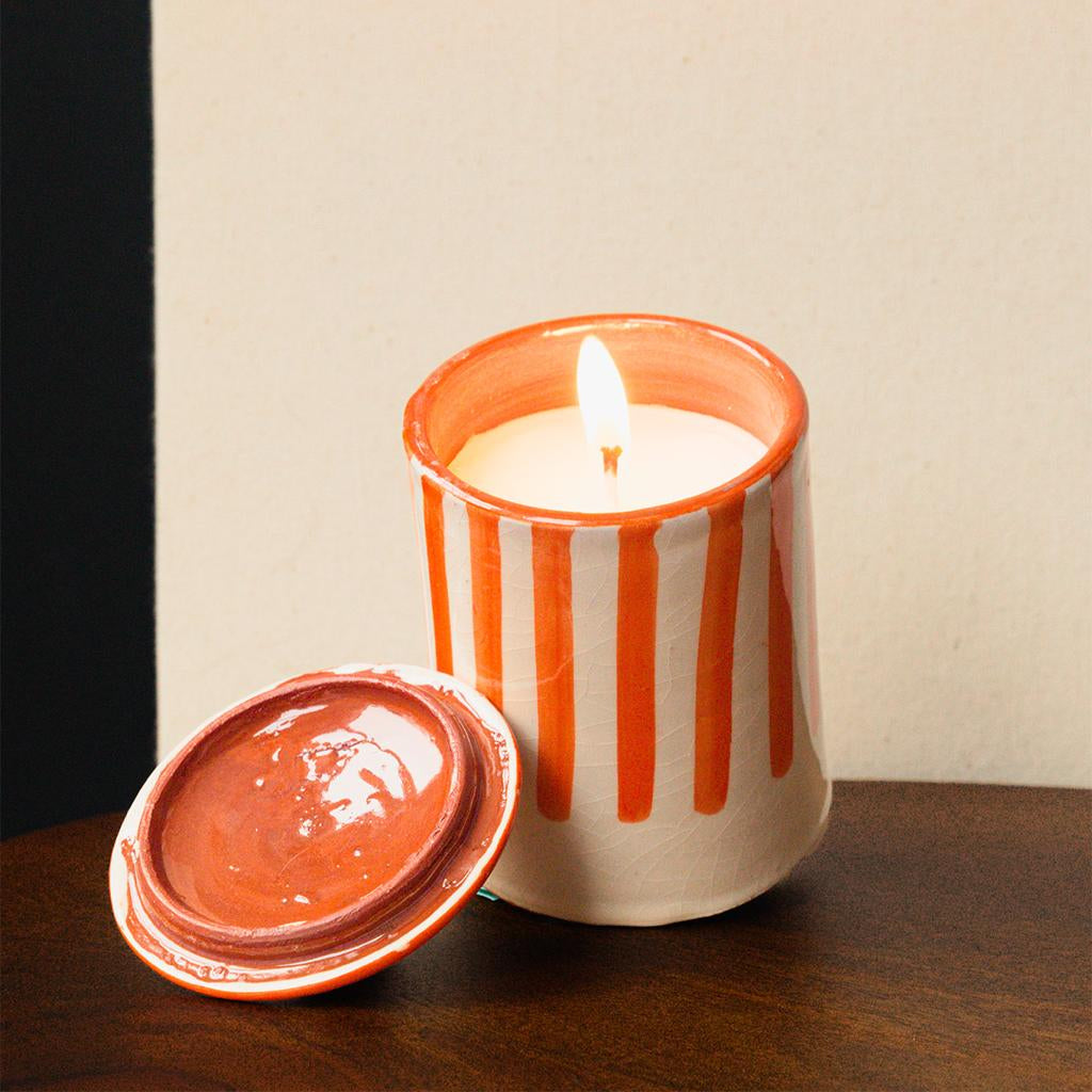 Stripe Candles