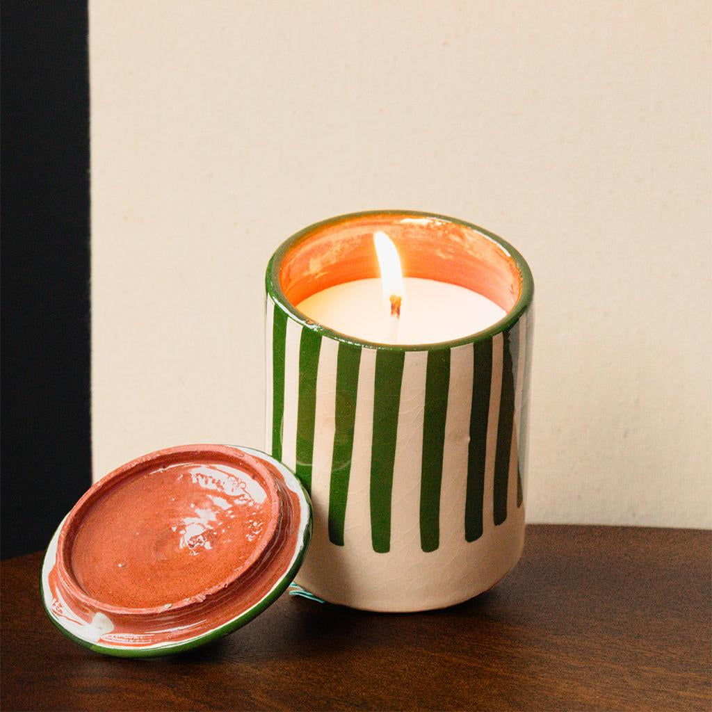 Stripe Candles