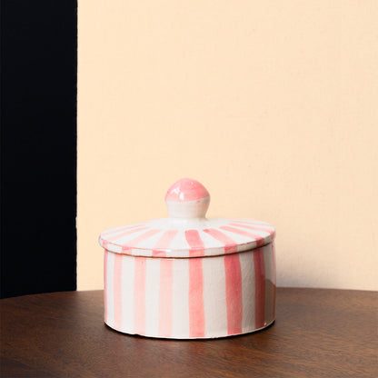 Stripe Sugar Pot
