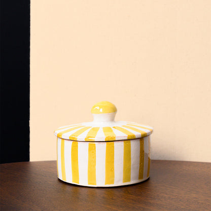 Stripe Sugar Pot